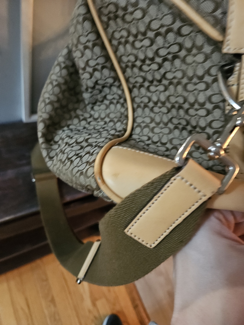 Coach Tan Signature Canvas Weekender Bag - Picture 13 of 13